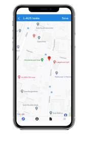 Ledoc se værktøj og udstyrs lokation på mobil app